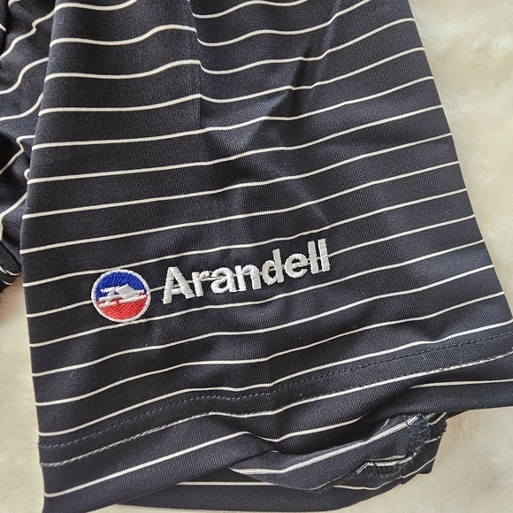 Bobby Jones Performance Men’s XL Golf Shirt Stripe Men’s NWT NEW corporate logo - Picture 8 of 10